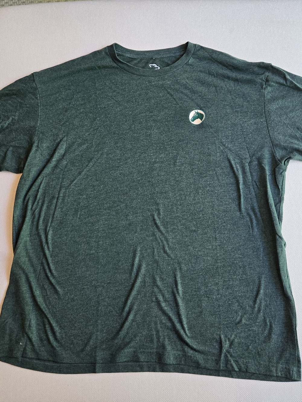 Lawrence Watson Brands XL-Large Dark Green T-Shirt with Horse Head Logo Comfy